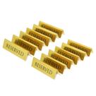 Placa reservada de mesa BarSics em aço inoxidável 6x4cm (pacote 12) Placa reservada de mesa BarSics em aço inoxidável 6x4cm (pacote 12)