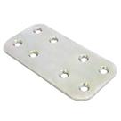 Placa Reta de Junção com 2 Peças em Aço Galvanizado 30x60x2mm - 2787 - MINUBRAS