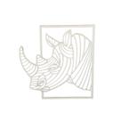 Placa Rinoceronte 3d Decoração Ambiente mdf 3mm