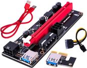 Placa Riser Card Ver 009s Usb 3.0 Pci-e 1xto16x Cor Azul
