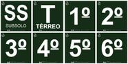 Placa rota de andares tamanho 20x20cm Placa rota de andares tamanho 20x20cm