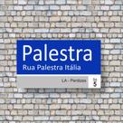 Placa Rua Decorativa Palestra Itália Azul