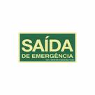 Placa Saída De Emergência 15 X 30 - Sinalize Placa Saída De Emergência 15 X 30 - Sinalize