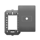 Placa Saída De Fio Com Suporte Fame Habitat Onix 4x2 Onix