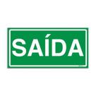 Placa - saida em ps - 24 x 12cm emplac br