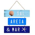 Placa Sal, Areia E Mar G 43Cm Placa Sal, Areia E Mar G 43Cm