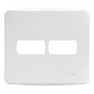 Placa Schneider Miluz Branca 4X4 - 2 Modulos Com Suporte - S3B27520 Placa Schneider Miluz Branca 4X4 - 2 Modulos Com Suporte - S3B27520