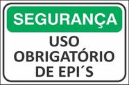 Placa Segurança Uso Obrigatório De Epi Sinalização 30x20cm