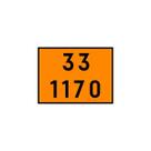 Placa Simbologia de Risco Para Transportes de Carga Perigosa 30x40 Plastcor