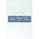 Placa Simples Lar doce Lar azul escuro