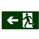 Placa Sinal.15X25 Lum.Saida A Esq - Kit C/5 CA