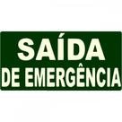 Placa Sinal.15X25 Lum.Saida Emerg - Kit C/5 CA
