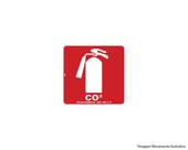 Placa Sinal.Fotoluminescentes Extintor Co2 20X20Cm 2539