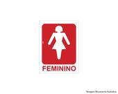 Placa Sinal.Pvc 15X20Cm Sanit Fem