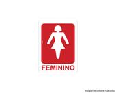 Placa Sinal.pvc 15x20cm Sanit Fem
