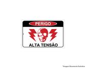 Placa Sinal.Pvc 20X30Cm Perigo Alta Tensao Ref2438 Placa Sinal.Pvc 20X30Cm Perigo Alta Tensao Ref2438
