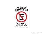 Placa Sinal.pvc 20x30cm Proib Estac Carga E Descarga Placa Sinal.pvc 20x30cm Proib Estac Carga E Descarga