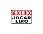 Placa Sinal.Pvc 20X30Cm Proibido Jogar Lixo Ref2515 Placa Sinal.Pvc 20X30Cm Proibido Jogar Lixo Ref2515