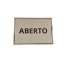 placa sinalização 1/2 oficio aberto mdf branco