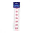 Placa Sinalizacao 1,5X 4 - 220V C/16 - Kit C/5 CA Placa Sinalizacao 1,5X 4 - 220V C/16 - Kit C/5 CA