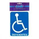 Placa Sinalizacao 15X20 Deficiente - Kit C/5 CA