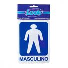 Placa Sinalizacao 15X20 Sanit.Masculino - Kit C/5 CA