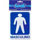 Placa Sinalizacao 15X20 Sanit.Masculino - Kit C/5 CA