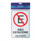 Placa Sinalizacao 20X30 Nao Estacione - Kit C/5 CA