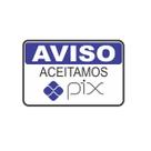Placa Sinalização Aceitamos Pix 20x15