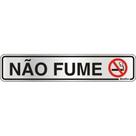 Placa Sinalizacao Aluminio 05X25 ''Nao Fume'' 100Ar