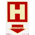 Placa Sinalização Fotoluminescente Hidrante 30x20cm Placa Sinalização Fotoluminescente Hidrante 30x20cm