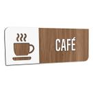 Placa Sinalização Indicativa Café Placa Sinalização Indicativa Café