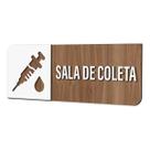 Placa Sinalização Indicativa Sala De Coleta De Sangue