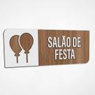 Placa Sinalização Indicativa Salão De Festas Placa Sinalização Indicativa Salão De Festas