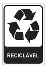 Placa Sinalização Lixo Reciclável 15x20