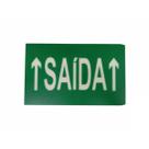 Placa Sinalização New Slim BR-VD Saida Seta Cima Intelbras Placa Sinalização New Slim BR-VD Saida Seta Cima Intelbras