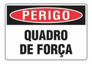 Placa sinalização perigo quadro de força 15x20