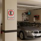Placa Sinalização Permitido Parar Estacionar Garagem 30x20cm