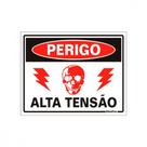 Placa Sinalizacao Poliestireno 15X20 ''Perigo Alta Tensao'' 220Be