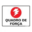 Placa Sinalizacao Poliestireno 15X20 ''quadro De Forca'' 220Ak
