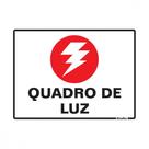 Placa Sinalizacao Poliestireno 15X20 ''Quadro De Luz'' 220Al Placa Sinalizacao Poliestireno 15X20 ''Quadro De Luz'' 220Al