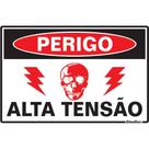 Placa Sinalizacao Poliestireno 20X30 ''Perigo Alta Tensao'' 250Ao