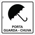 Placa Sinalização Porta Guarda Chuva Sombrinha