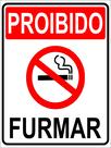Placa Sinalização Proibido Fumar 20x15cm