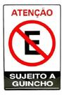 Placa Sinalização Proibido Parar Estacionar Garagem 30x20 Cm