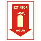 Placa Sinalizacao Pvc 20X30 ''Extintor Agua'' Fluorescente 250Bq Placa Sinalizacao Pvc 20X30 ''Extintor Agua'' Fluorescente 250Bq