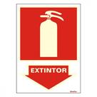 Placa Sinalizacao Pvc 20X30 ''Extintor'' Fluorescente 250Bd Placa Sinalizacao Pvc 20X30 ''Extintor'' Fluorescente 250Bd