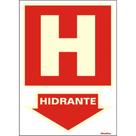 Placa Sinalizacao Pvc 20X30 ''Hidrante'' Fluorescente 250Be Placa Sinalizacao Pvc 20X30 ''Hidrante'' Fluorescente 250Be