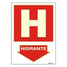 Placa Sinalizacao Pvc 20X30 ''Hidrante'' Fluorescente 250Be Placa Sinalizacao Pvc 20X30 ''Hidrante'' Fluorescente 250Be