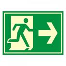 Placa Sinalizacao Pvc 20X30 ''Saida Seta Direita Fluorescente'' 250Bg Placa Sinalizacao Pvc 20X30 ''Saida Seta Direita Fluorescente'' 250Bg